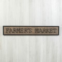 Rustic Wood Farmers Market Sign
