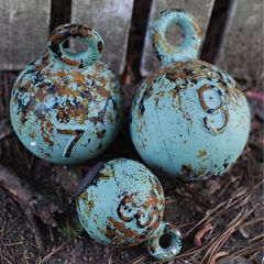 Rustic Nautical Weights Set of 3 1