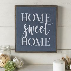 Wood Framed Home Sweet Home Sign