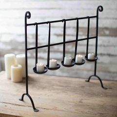 Iron Ladles Candle Stand