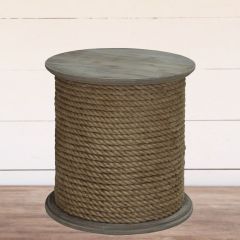 Rope Spool Accent Table