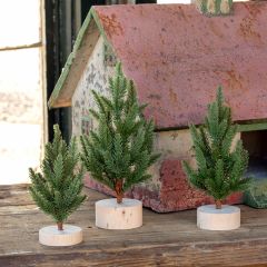 Mini Tabletop Christmas Tree Set of 3