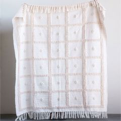 Cotton Chenille Throw Blanket