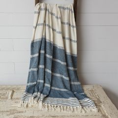 Woven Striped Throw Blanket