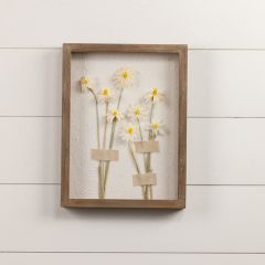 2 Bouquet Pressed Floral Framed Wall Plaque