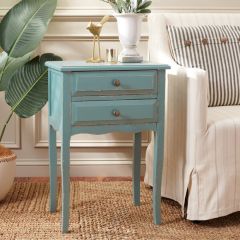 2 Drawer French Farmhouse End Table
