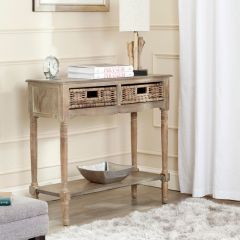 2 Drawer Rustic Pine Console