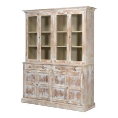 Rustic Farmhouse Media Unit with Hutch