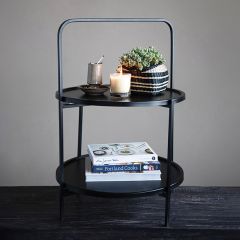 2 Tier Metal Display Stand With Removable Trays