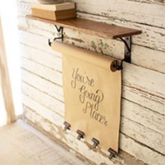 Wall Shelf With Note Paper Holder