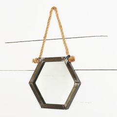 Honeycomb Style Hanging Mirror
