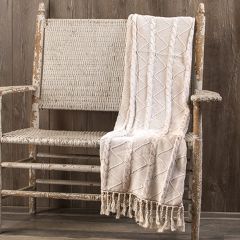 Cable and Twist Knit Country Throw