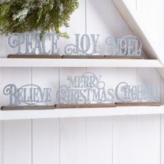 Tabletop Christmas Letter Signs Set of 6