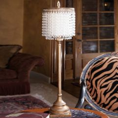 Elegant Crystal Beaded Shade Lamp