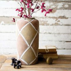 Texture Lines Ceramic Vase