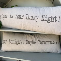 Not Tonight Decorative Pillow