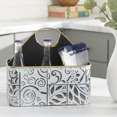 Divided Metal Wine Caddy