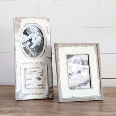 Weathered Wood Tabletop Photo Frame