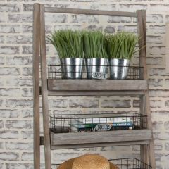 Ladder Etagere With Baskets