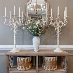 5 Candle Scrollwork Candelabra