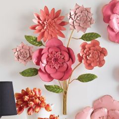 Iron Floral Bouquet Wall Decor