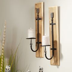Industrial Farmhouse Candler Wall Sconce Set of 2
