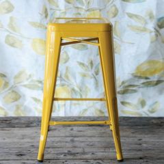 Backless Contemporary Metal Counter Stool