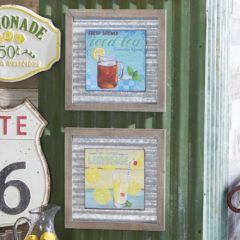 Lemonade And Ice Tea Wall Art Set of 2