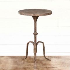 Round Rustic Side Table