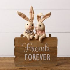 Friends Forever Tabletop Bunny Sign