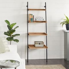 Leaning Ladder Tray Shelves
