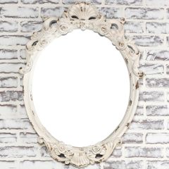 Vintage Inspired Oval Wall Mirror