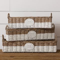 Choose Happiness Willow Baskets Set of 3