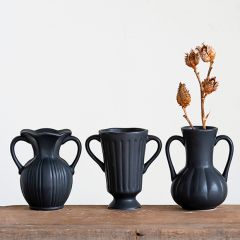Matte Finish Ceramic Vase Set of 3