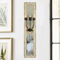 Country Chic Mirror Wall Sconce