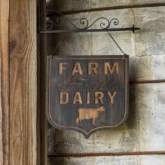 Farm Fresh Dairy Hanging Bracket Sign