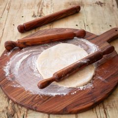 3 Piece Stained Wood Rolling Pin Collection