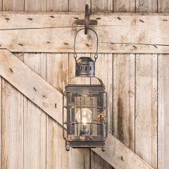 Antiqued Farmhouse Hanging LED Lantern