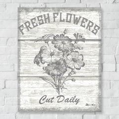 Fresh Flowers Canvas Farmhouse Wall Art