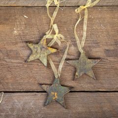 Antique Pattern Star Ornaments Set of 3