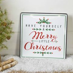 Merry Christmas Square Wall Sign