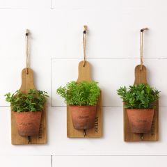 Faux Herb Hanging Wall Decor Set of 3