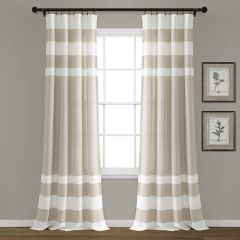 Modern Stripe Curtain Panel Set of 2