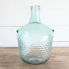 Wide Bottle Glass Vase