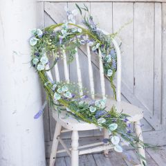Leaves With Lavender Garland