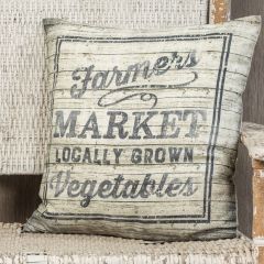 Farmers Market Throw Pillow