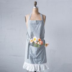 Woven Apron With Ruffle