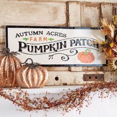 Metal Autumn Acres Farm Pumpkin Patch Sign