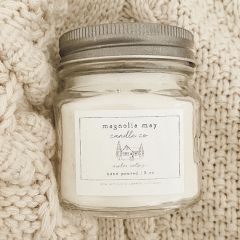White Cottage Scented Jar Candle