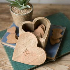 Clay Box With 12 Hearts